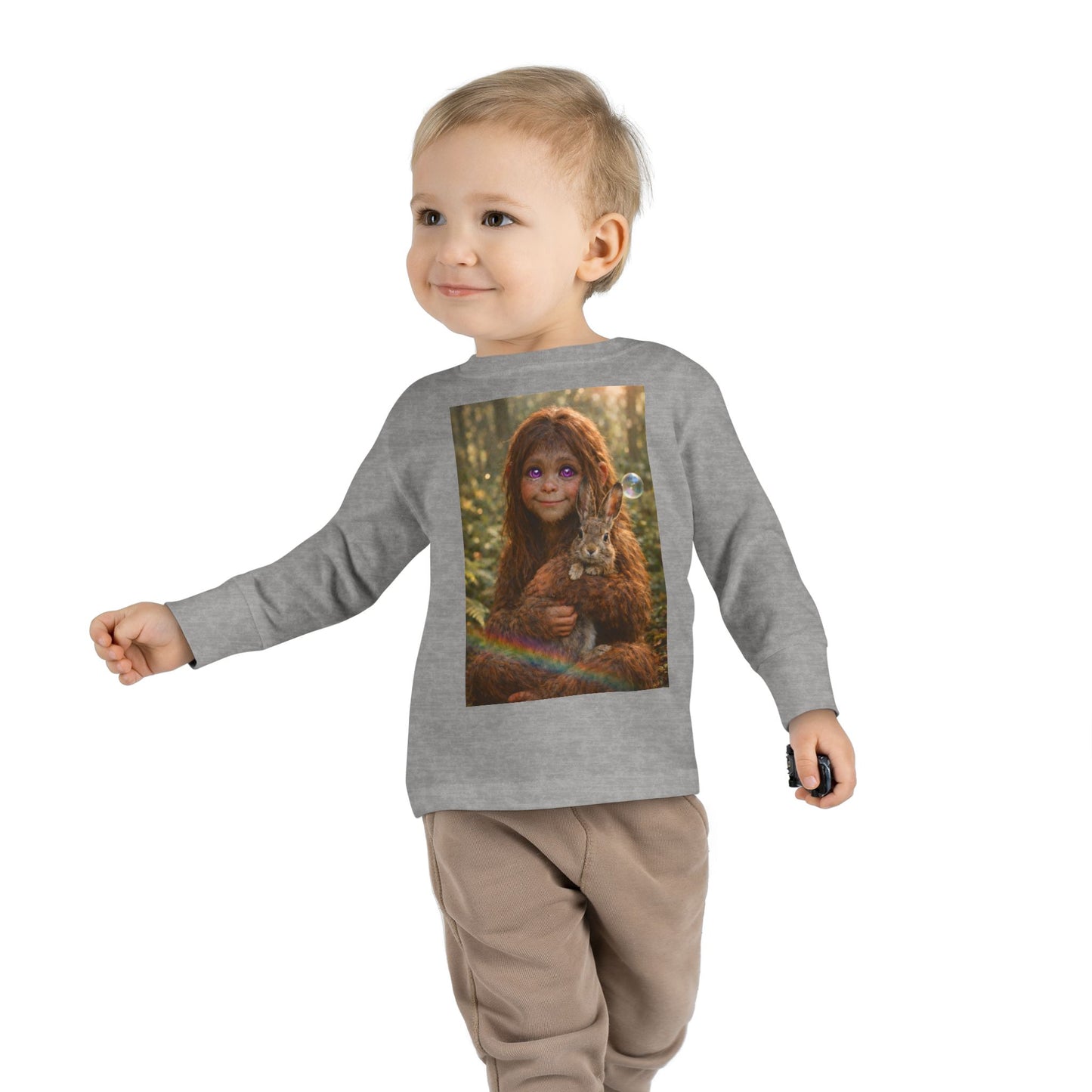 Innocence of the Forest- Sasquatch child- Toddler long sleeve Tee