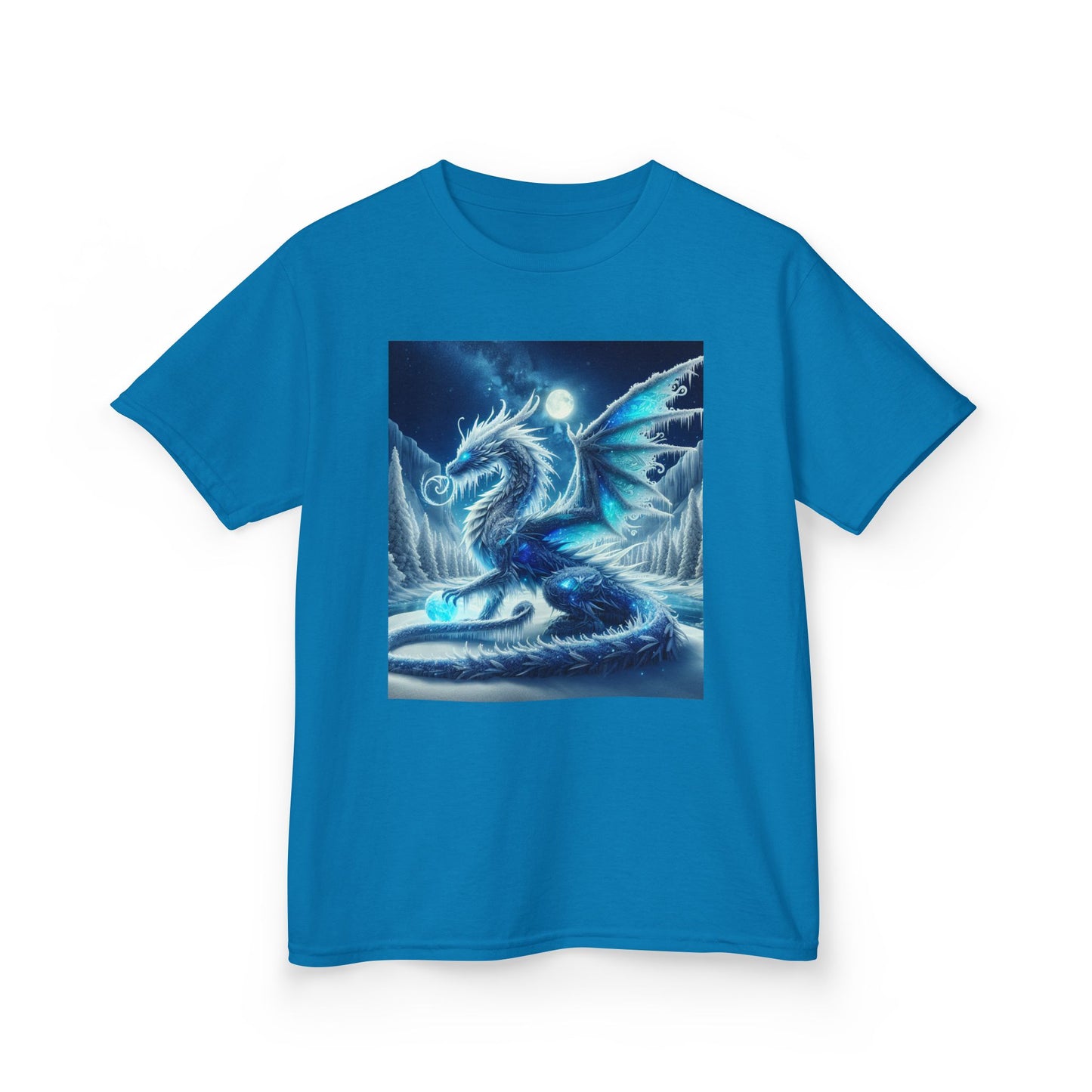 Kids Tee - Shimmer Blue Dragon
