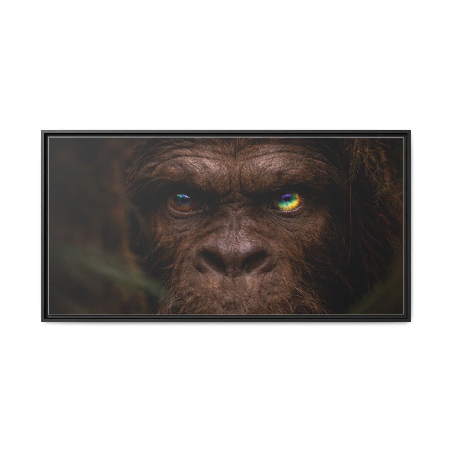 Their Eyes of the Living Rainbow- The Sasquatch People  Portrait Wall Art