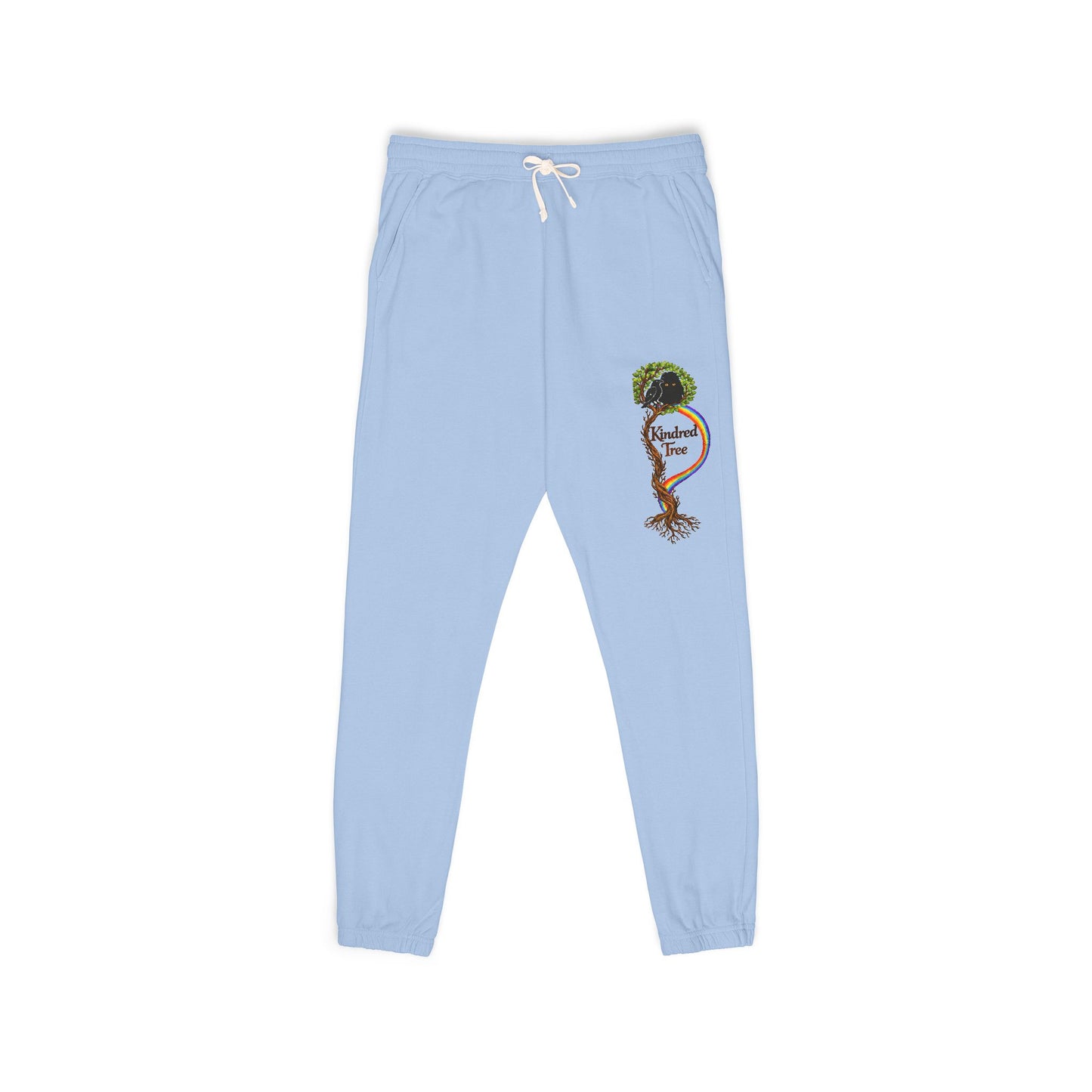 KindredTree- Guardian Roots Embroidery Joggers Fleece Sweatpants