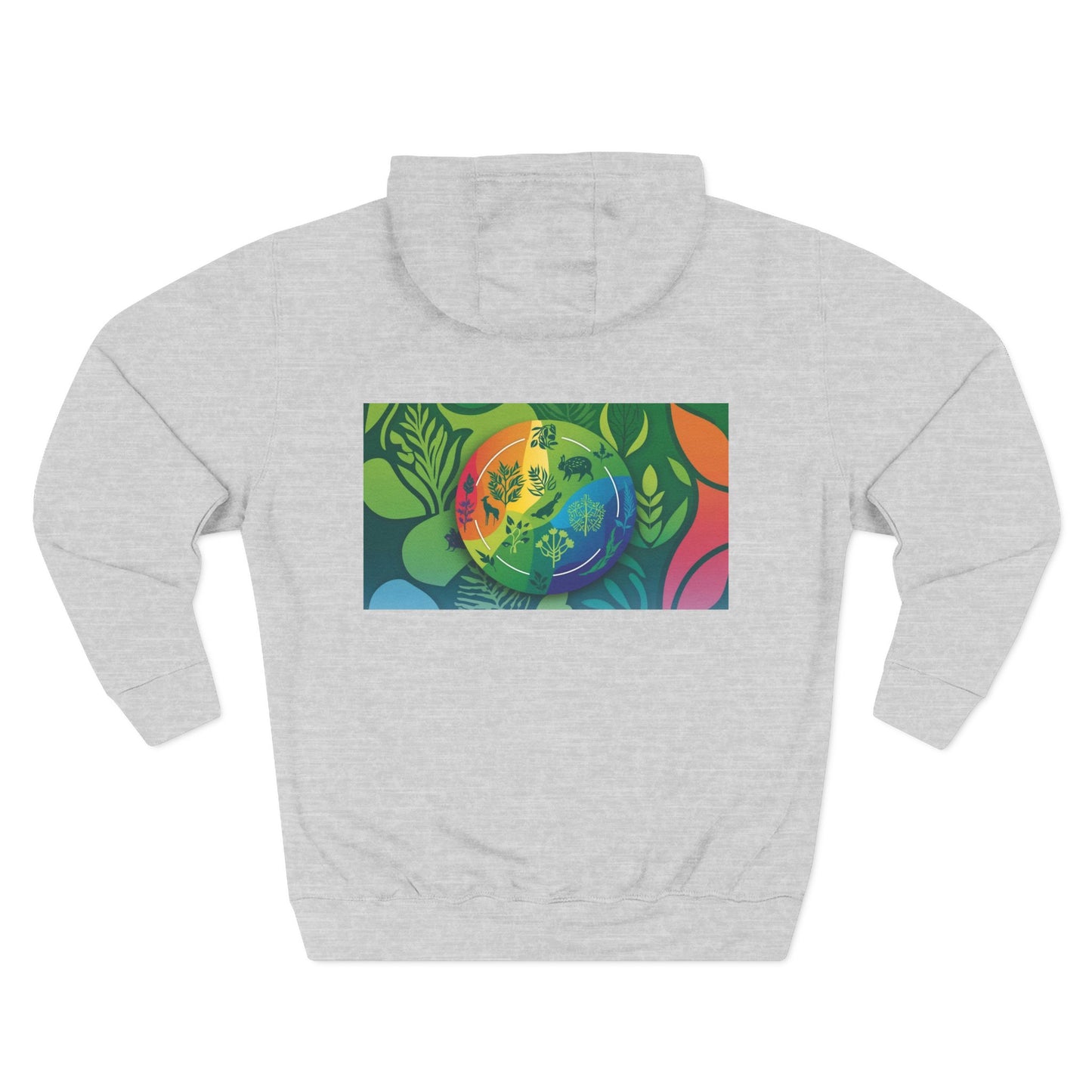 Three-Panel Fleece Hoodie