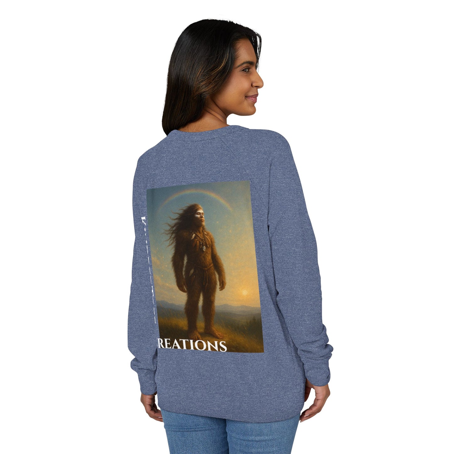 Sweatshirt - Rainbow Warrior Dream Sasquatch Horse Native Women Rainbow