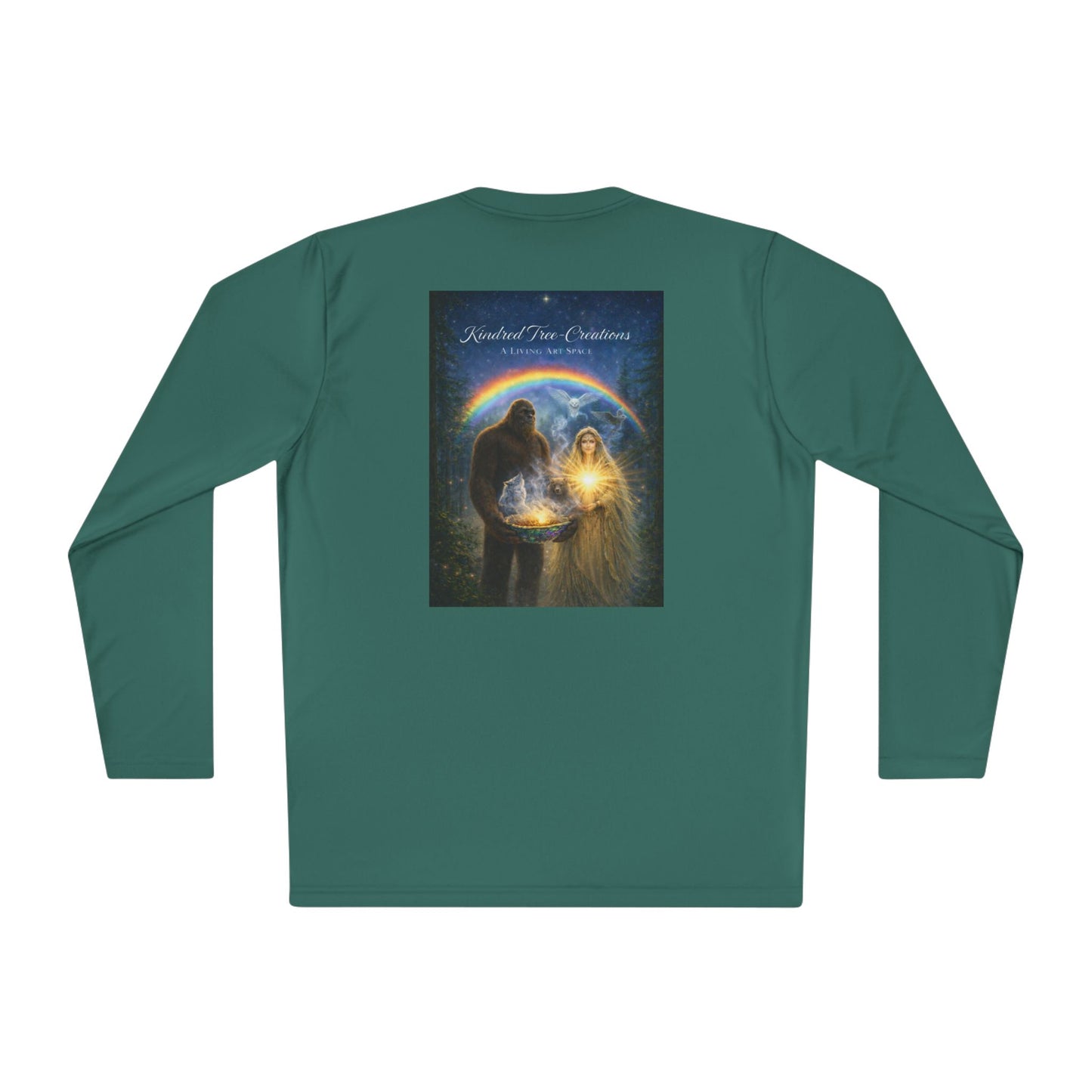 Guardian of the Rainbow Veil- Unisex Lightweight Long Sleeve Tee