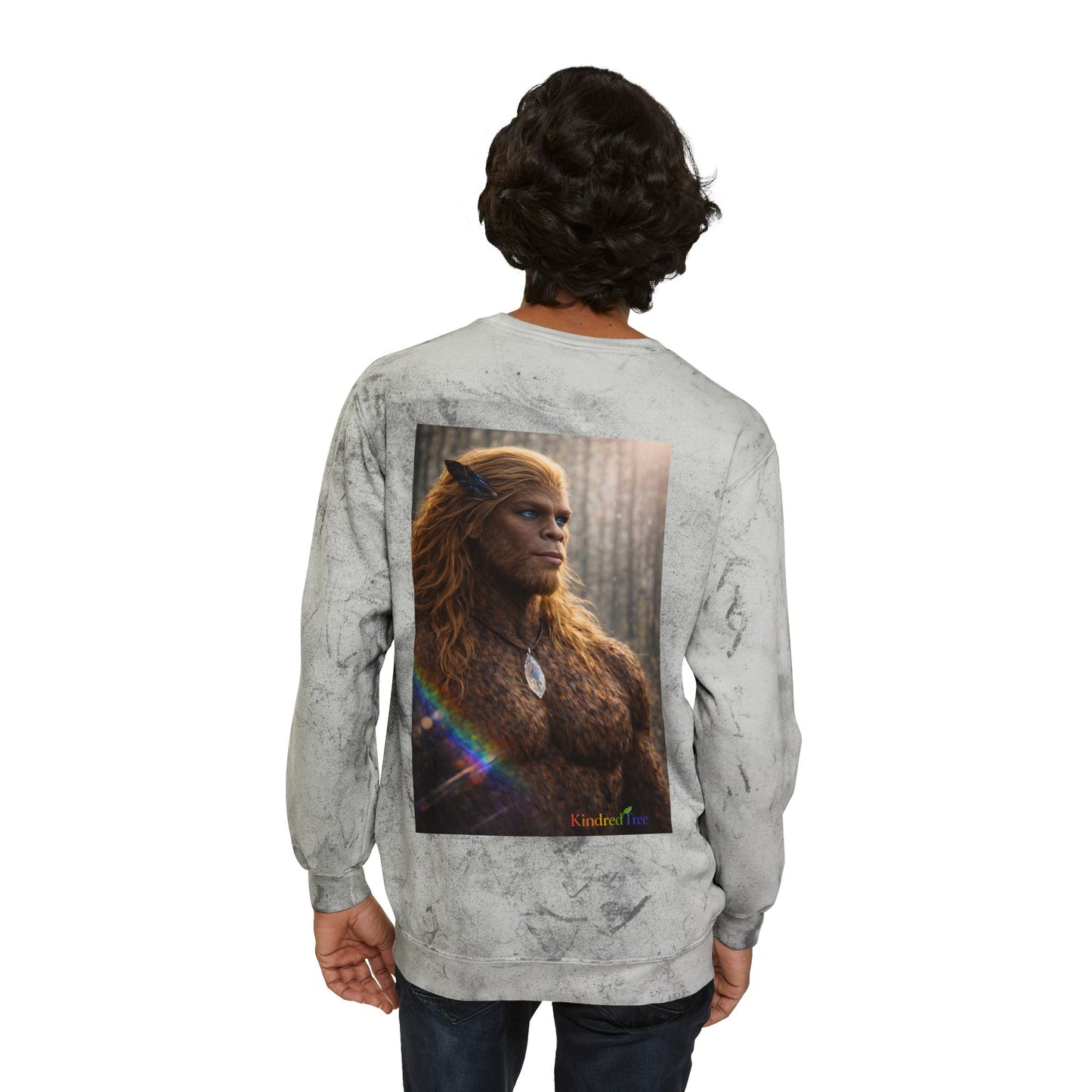 Eyes of the Living Rainbow — Sasquatch Prince Crewneck Sweatshirt