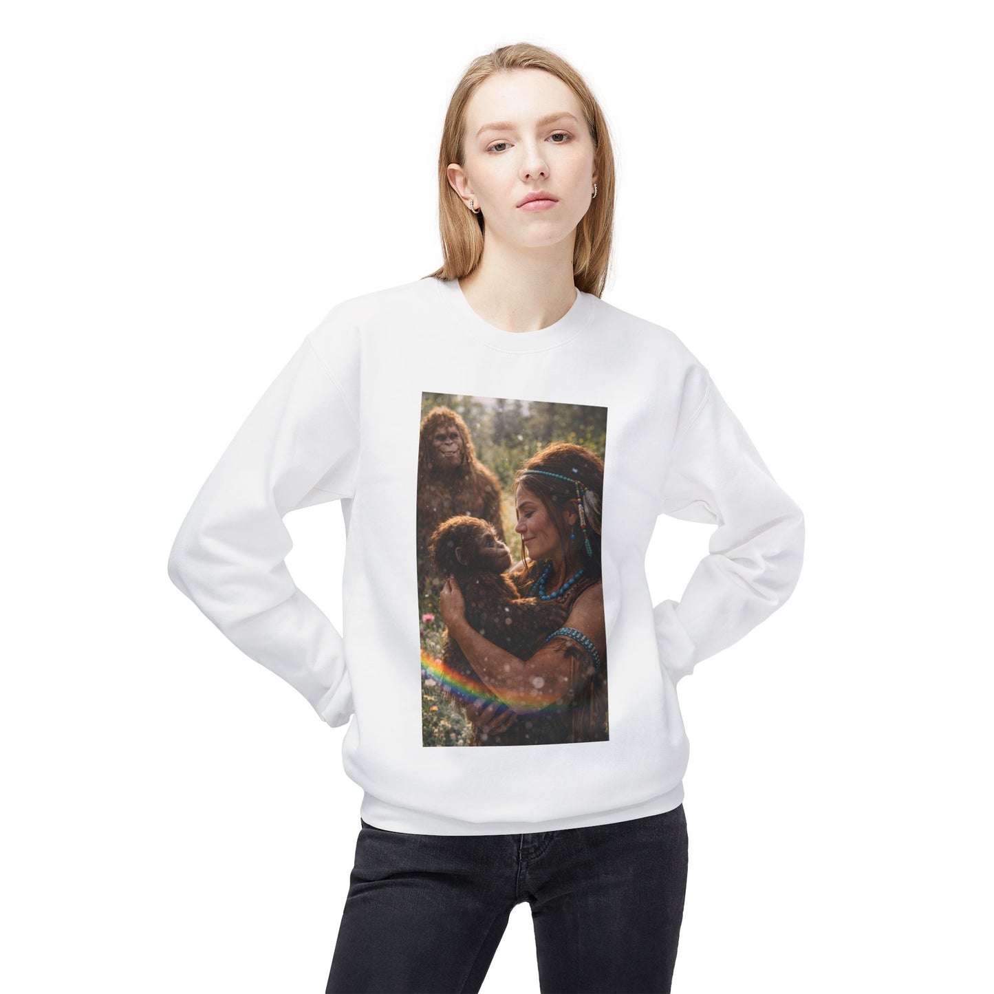 Crew neck sweater- Friends Through Every Stage of Life