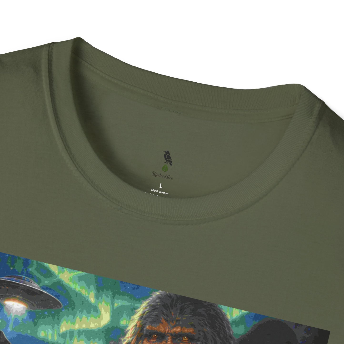 'Our First Ancestors Still Walk Among Us' Sasquatch Message to Humanity Graphic Tee