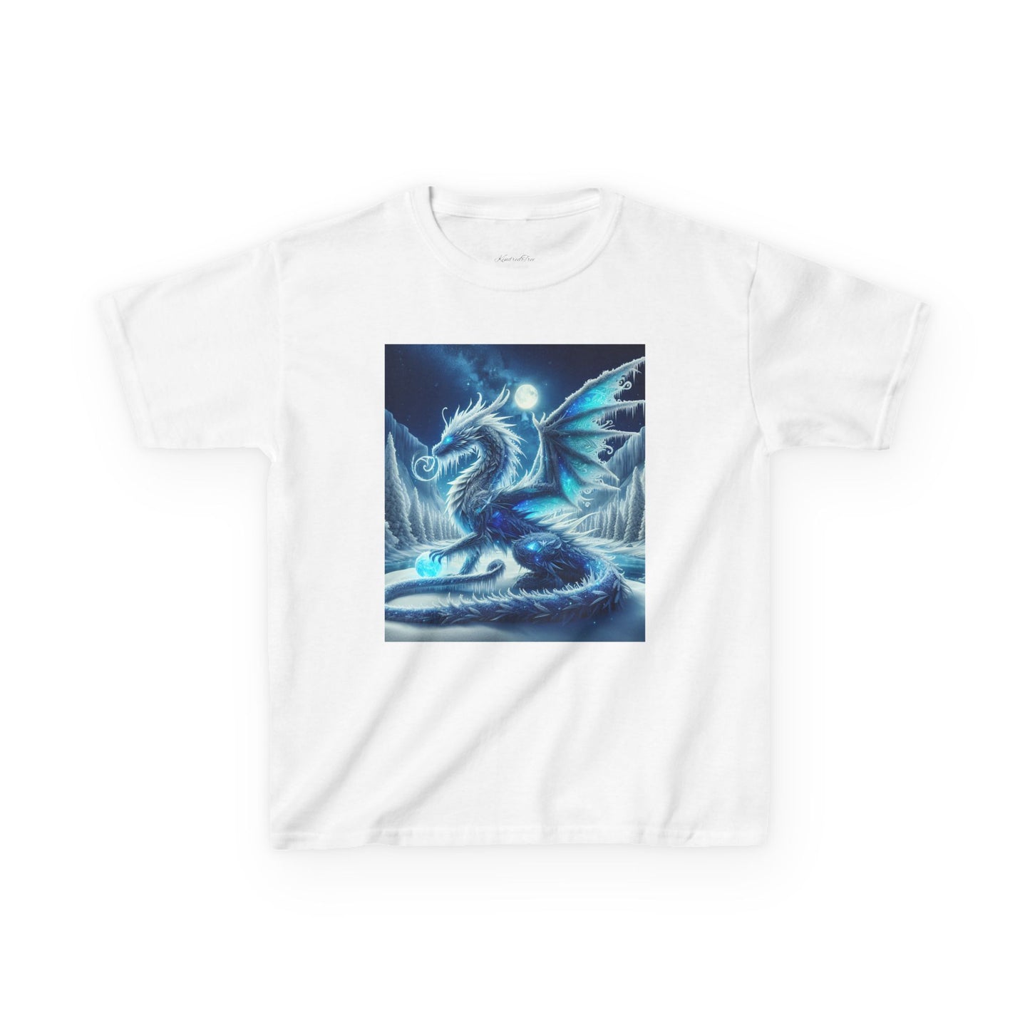 Kids Tee - Shimmer Blue Dragon