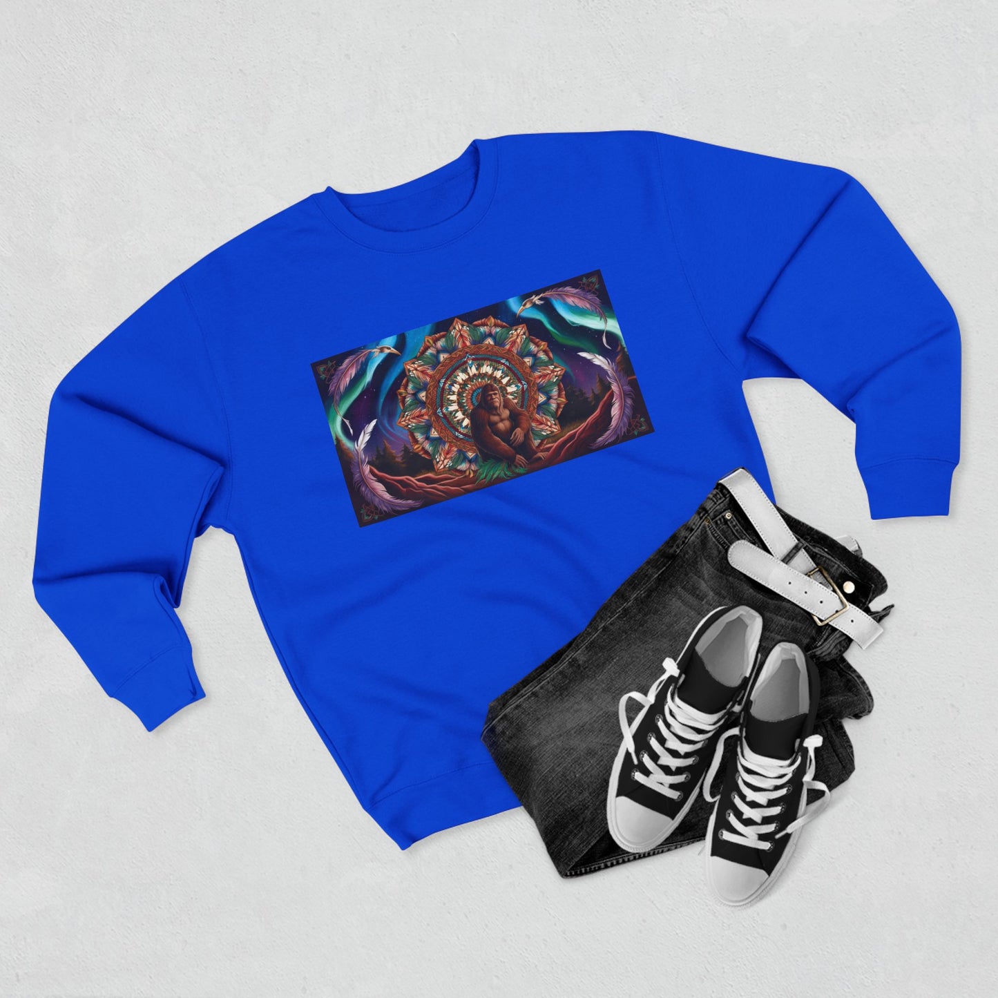 Mandala Sasquatch Crewneck Sweatshirt