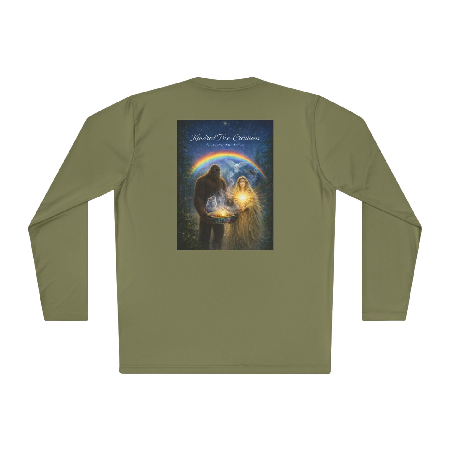 Guardian of the Rainbow Veil- Unisex Lightweight Long Sleeve Tee