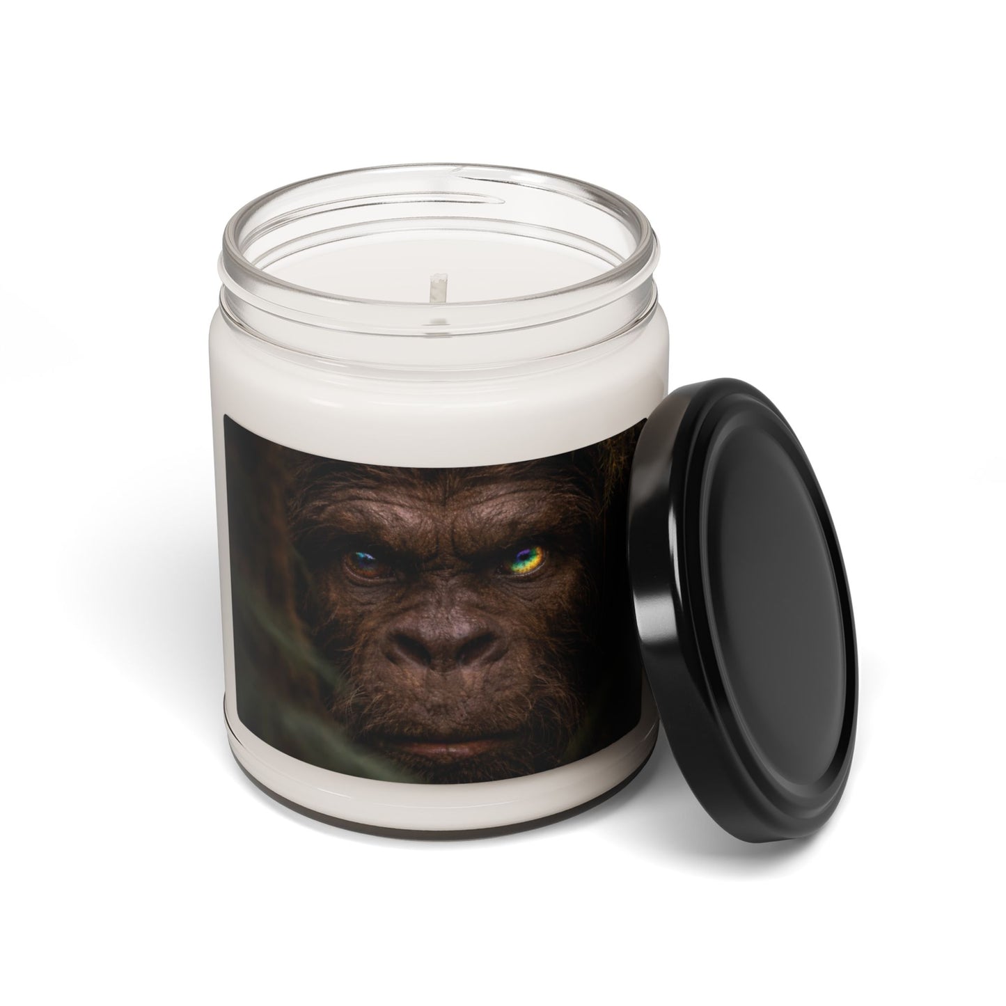 Sasquatch Guardian Eyes of the Living Rainbow- 9oz Scented Jar Mason candle