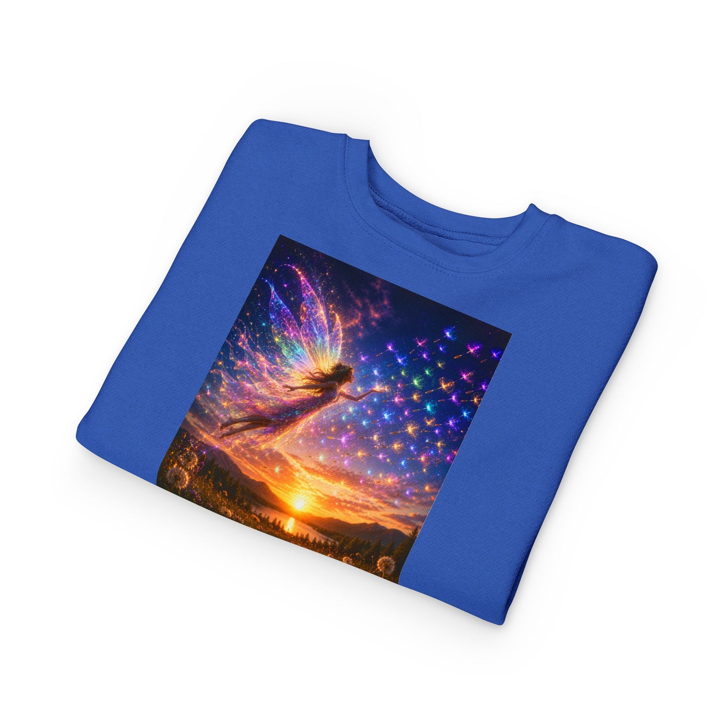The Seed Keeper Fairy Guardian of Dreams Carried on the Wind- Crewneck for Kids