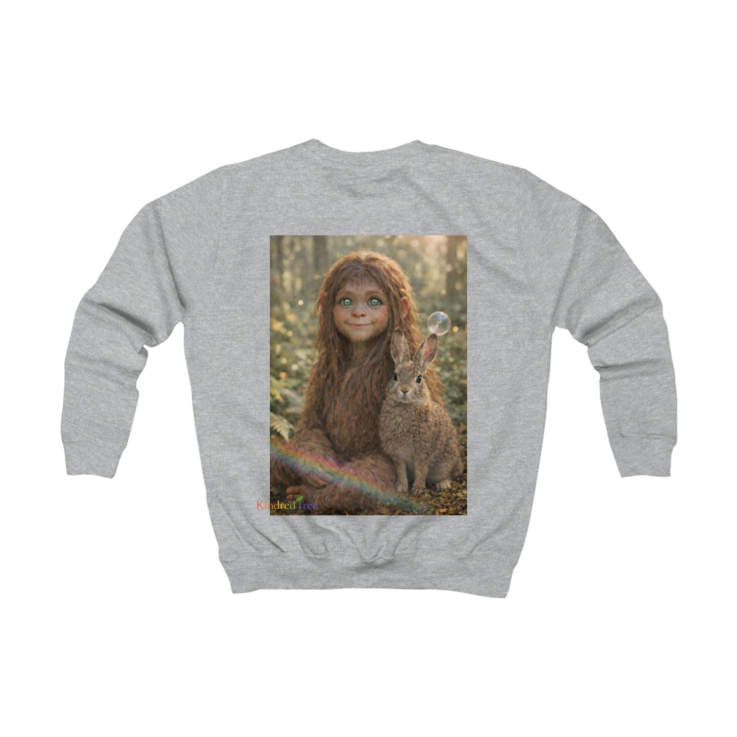 Innocence of the Forest-Sasquatch Child Kids Sweatshirt