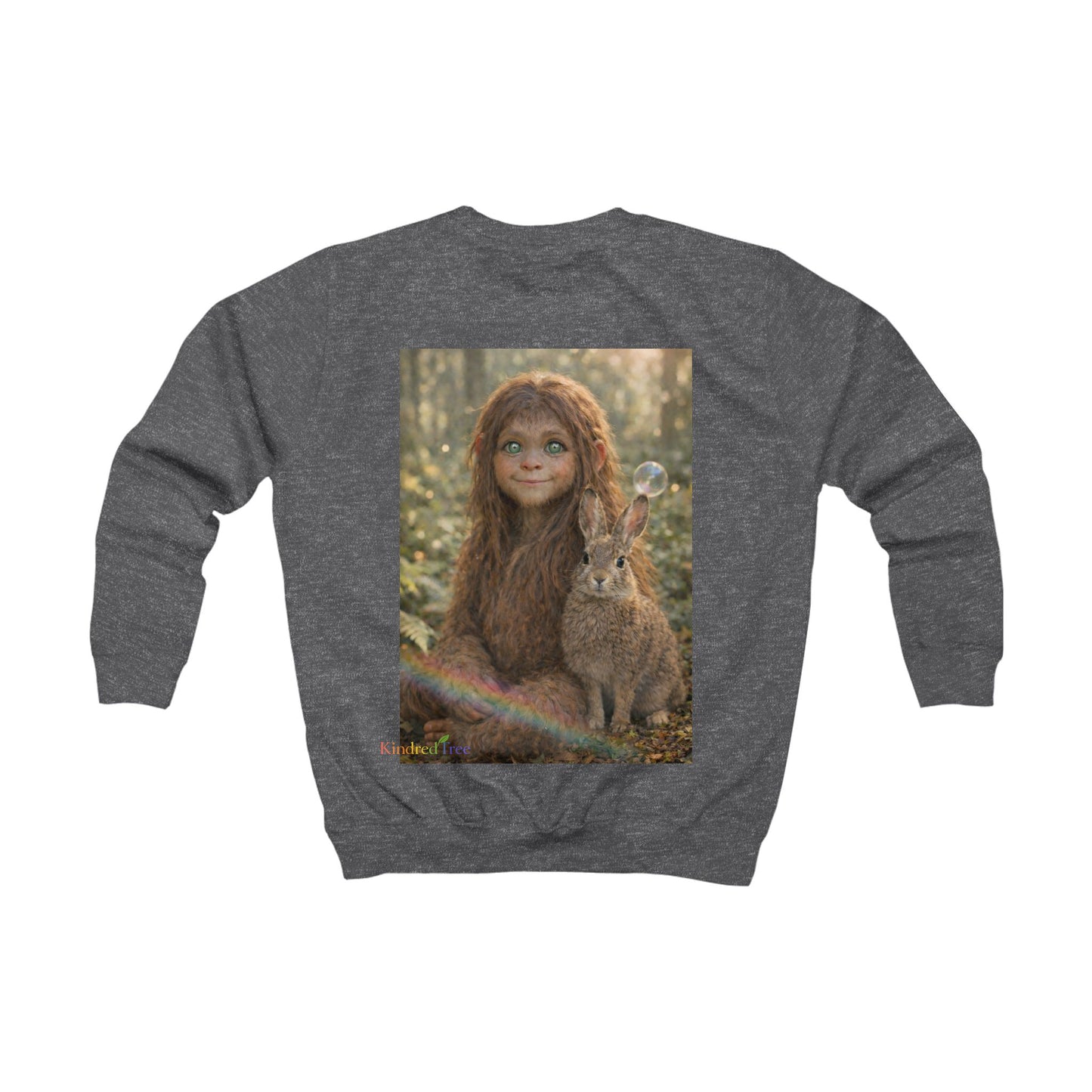 Innocence of the Forest-Sasquatch Child Kids Sweatshirt