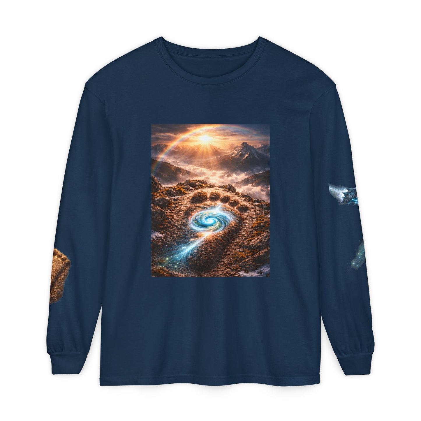 The Imprints of Our First Ancestors Long Sleeve Cosmic Sasquatch Guardian Tee