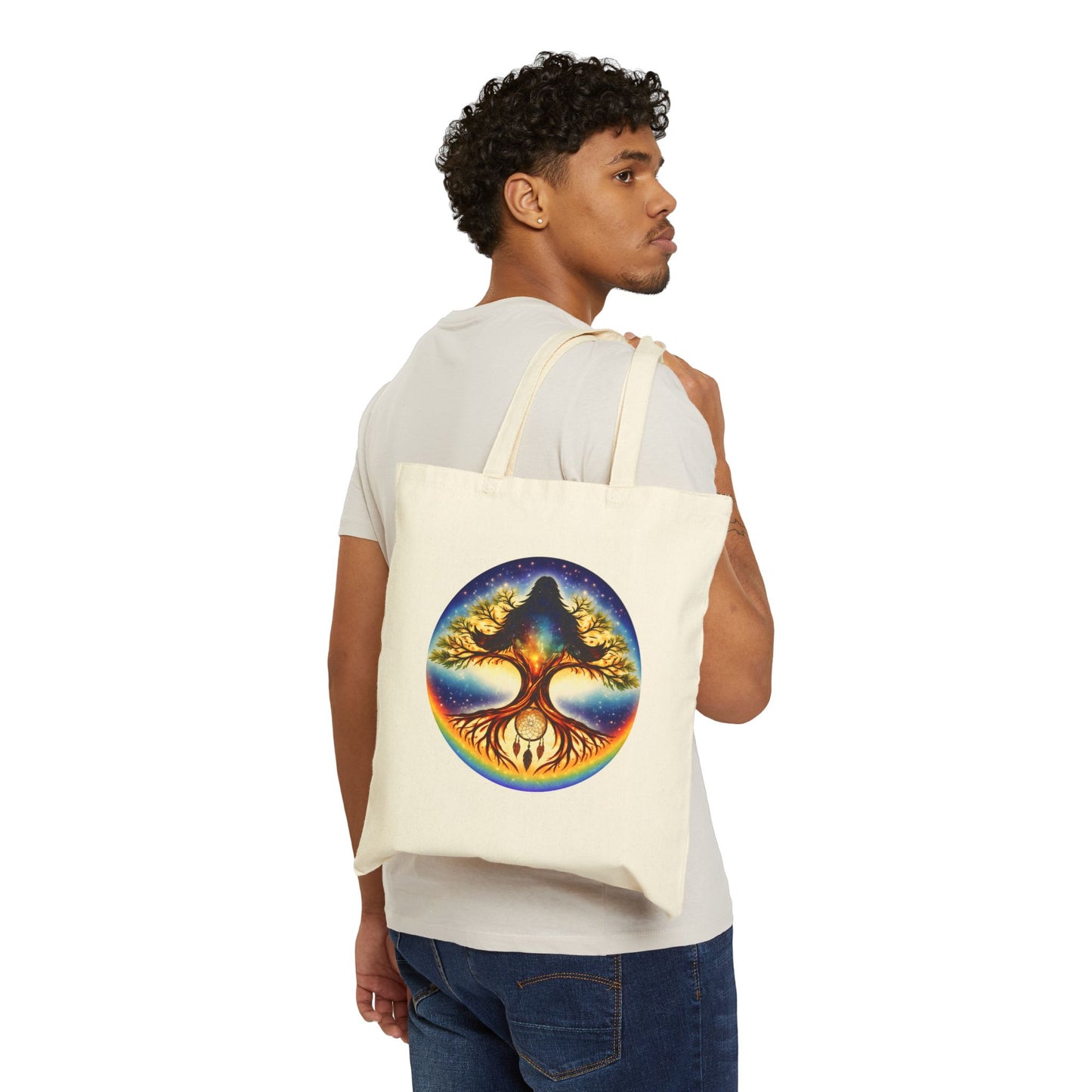 Kindred Realms- Living Tree Bridge tote cotton canvas bag