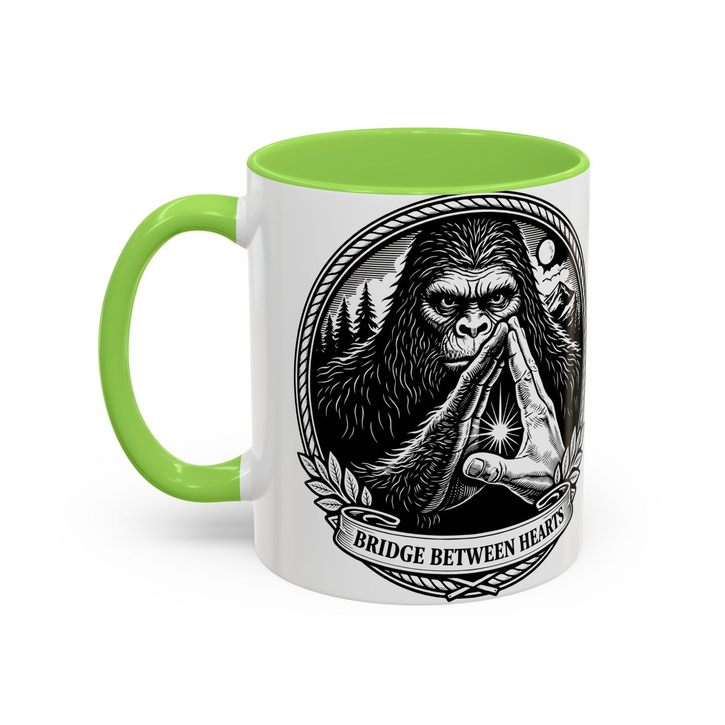 Bridge Between Hearts Mug- Human and Sasquatch Elder Alliance