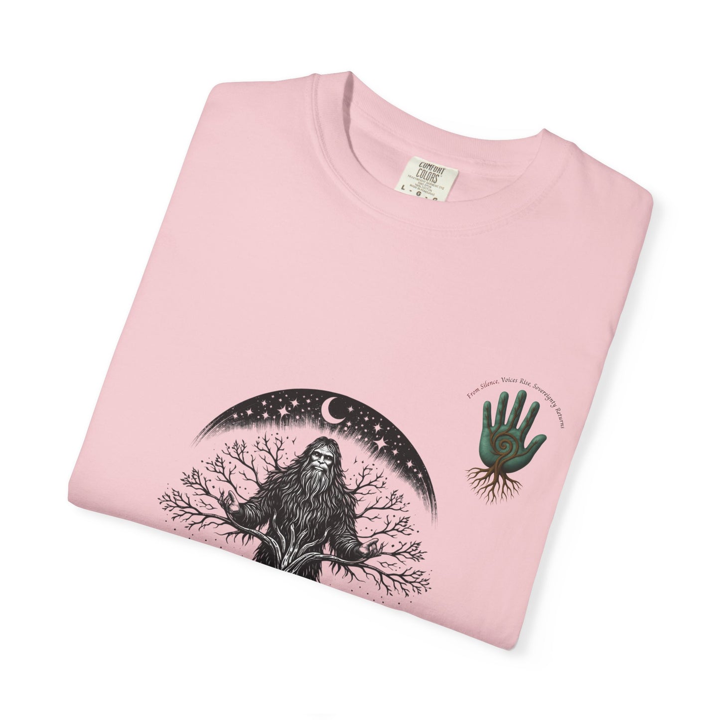 Sasquatch Guardian Tee — "Voices Rise, Sovereignty Returns" MMIW Tribute