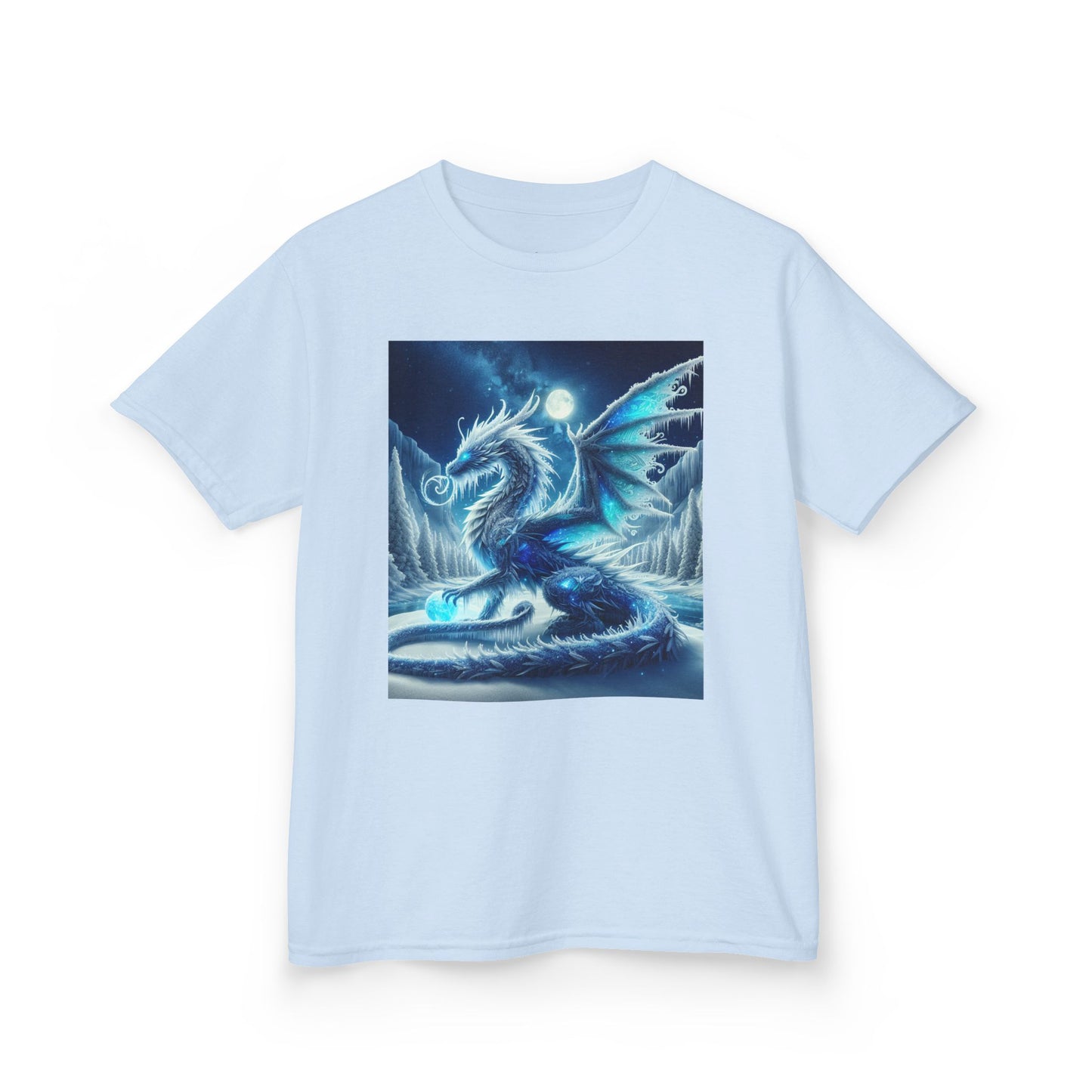 Kids Tee - Shimmer Blue Dragon