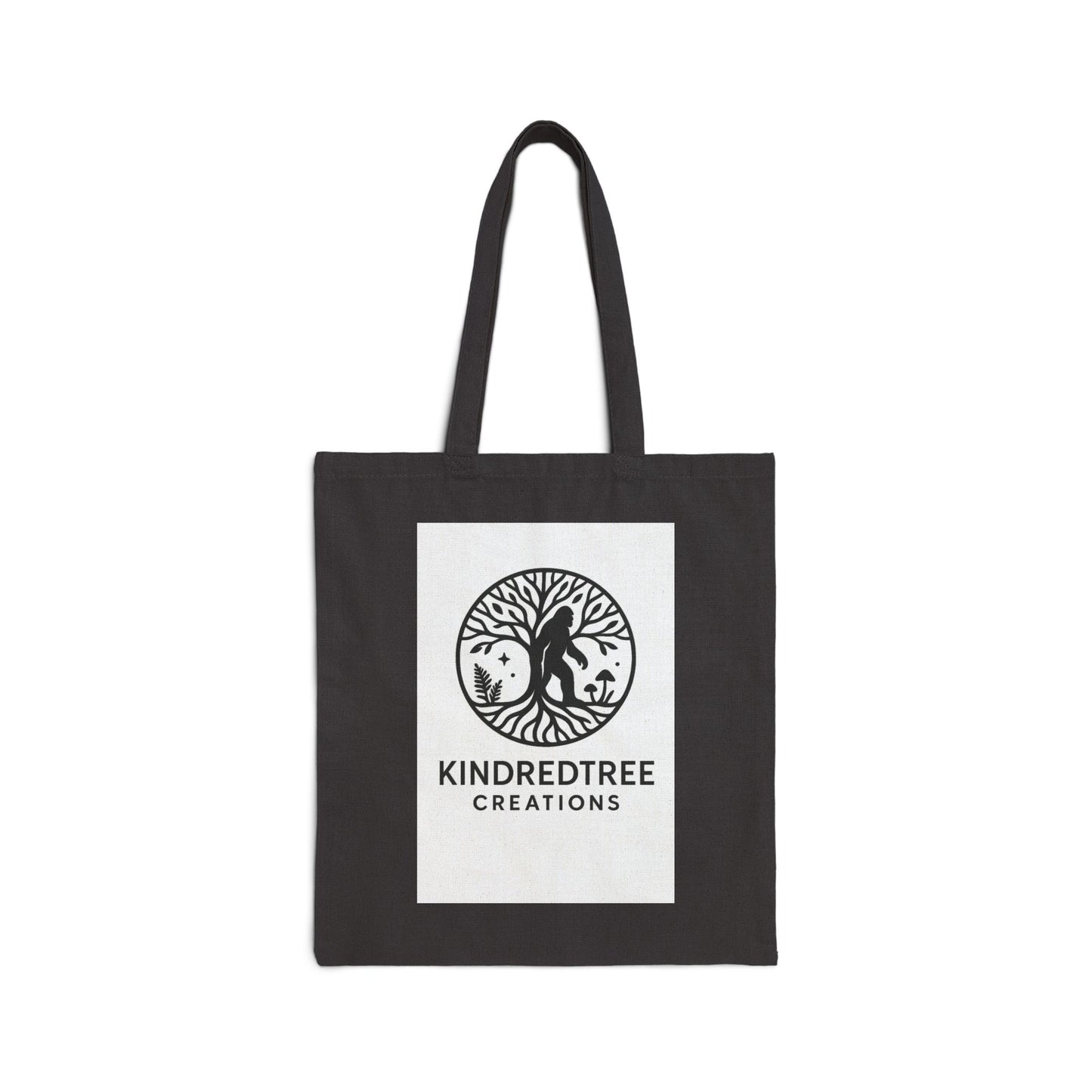 Kindred Tree Logo Cotton Canvas Tote Bag — Eco-Friendly Market & Book Bag