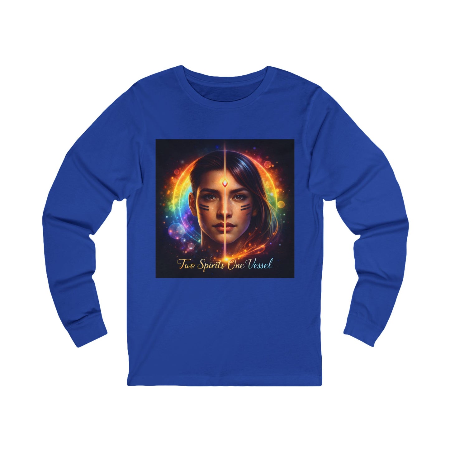 Spiritual Rainbow Soul Long Sleeve Tee — "The Spirit is One"