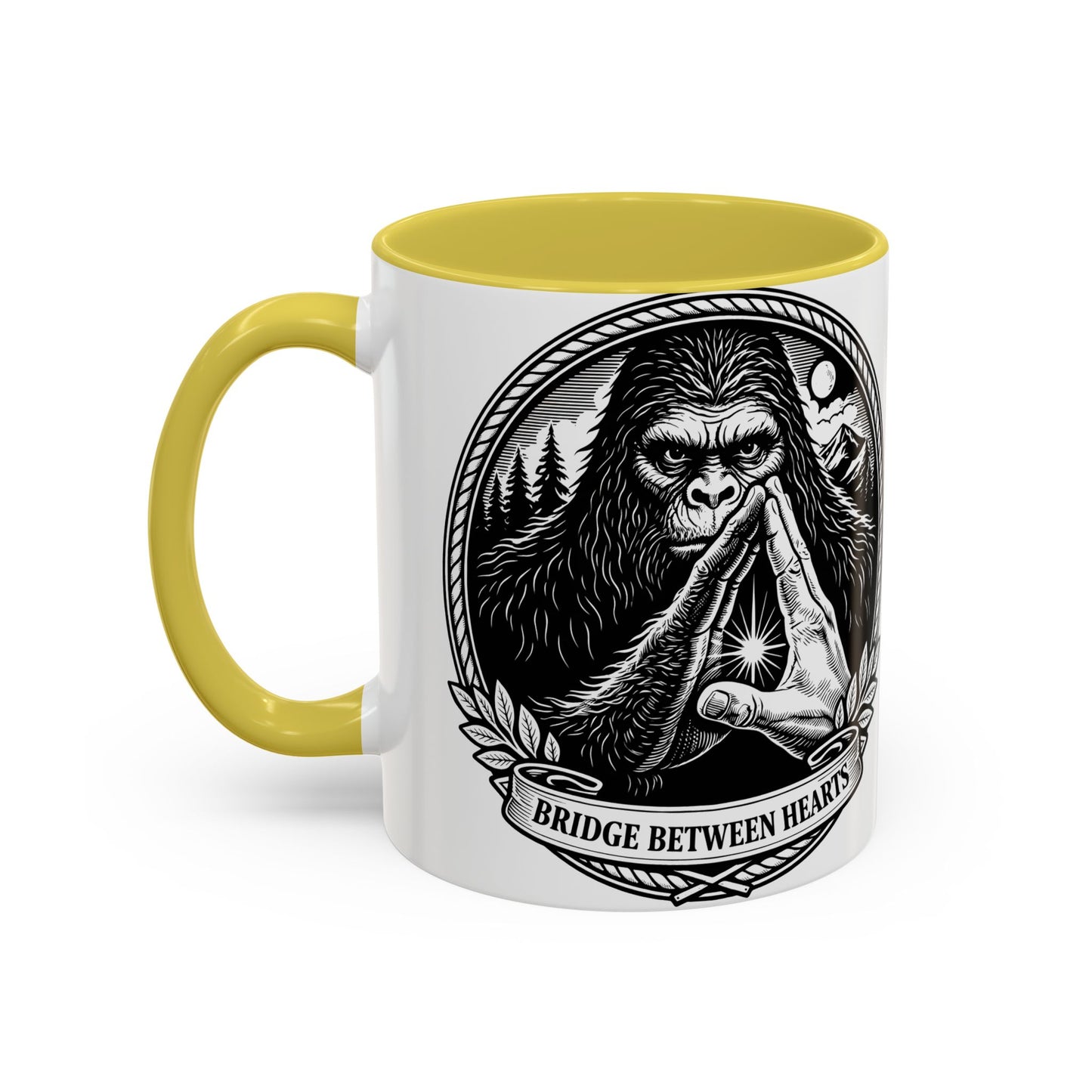Bridge Between Hearts Mug- Human and Sasquatch Elder Alliance