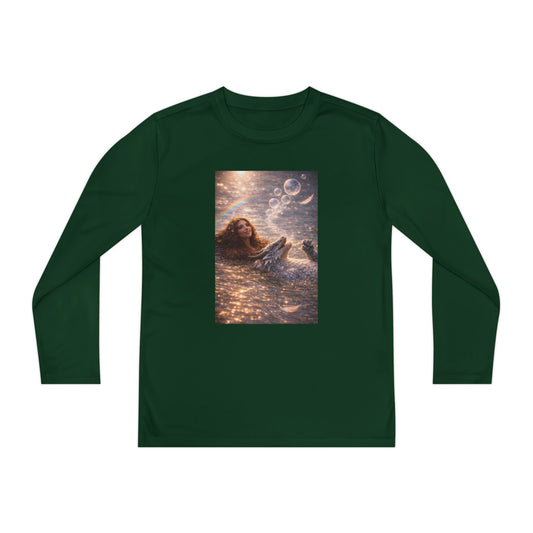 Youth Long Sleeve Tee — "Friends Come in Many Forms" Sasquatch & Dragon Dreamscape