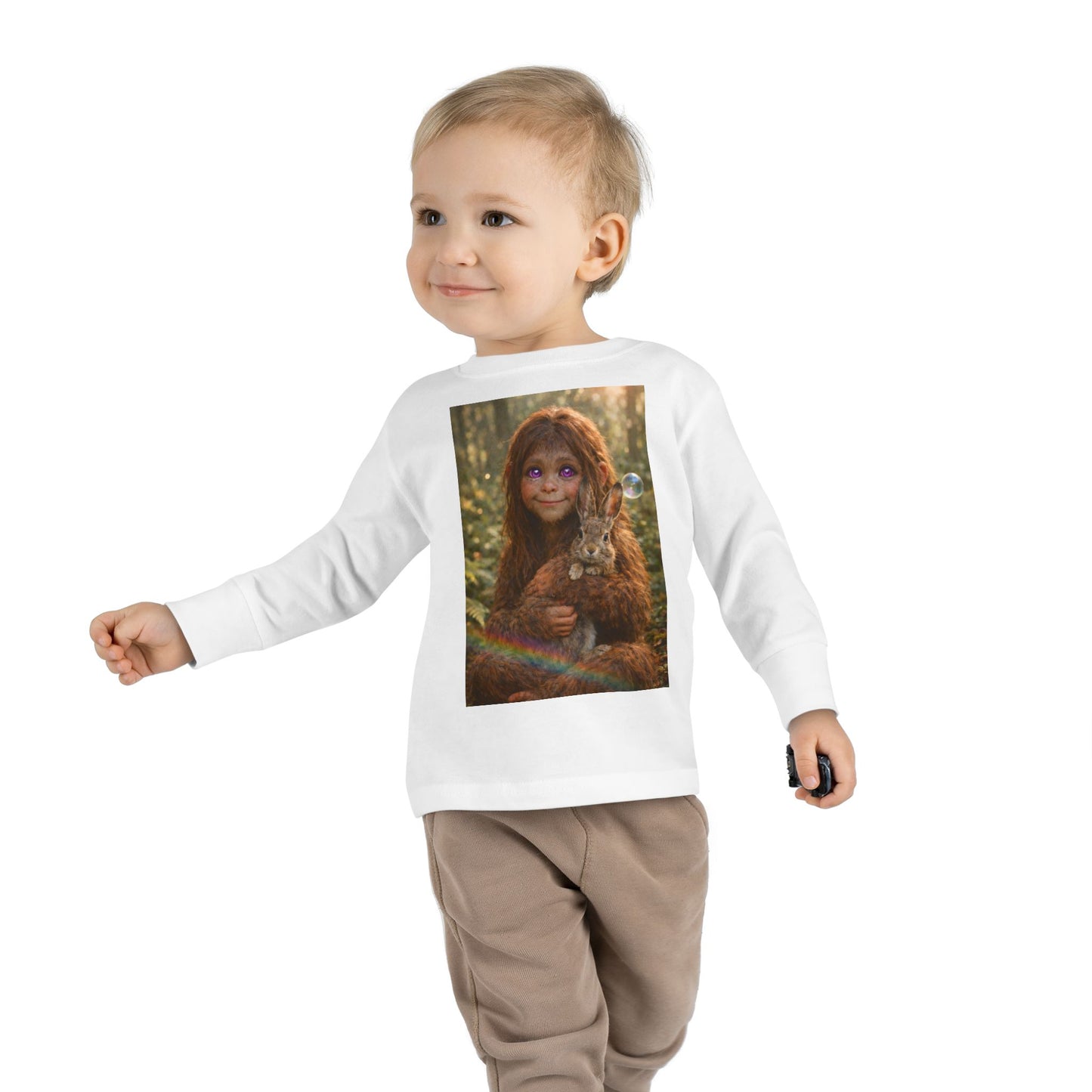 Innocence of the Forest- Sasquatch child- Toddler long sleeve Tee