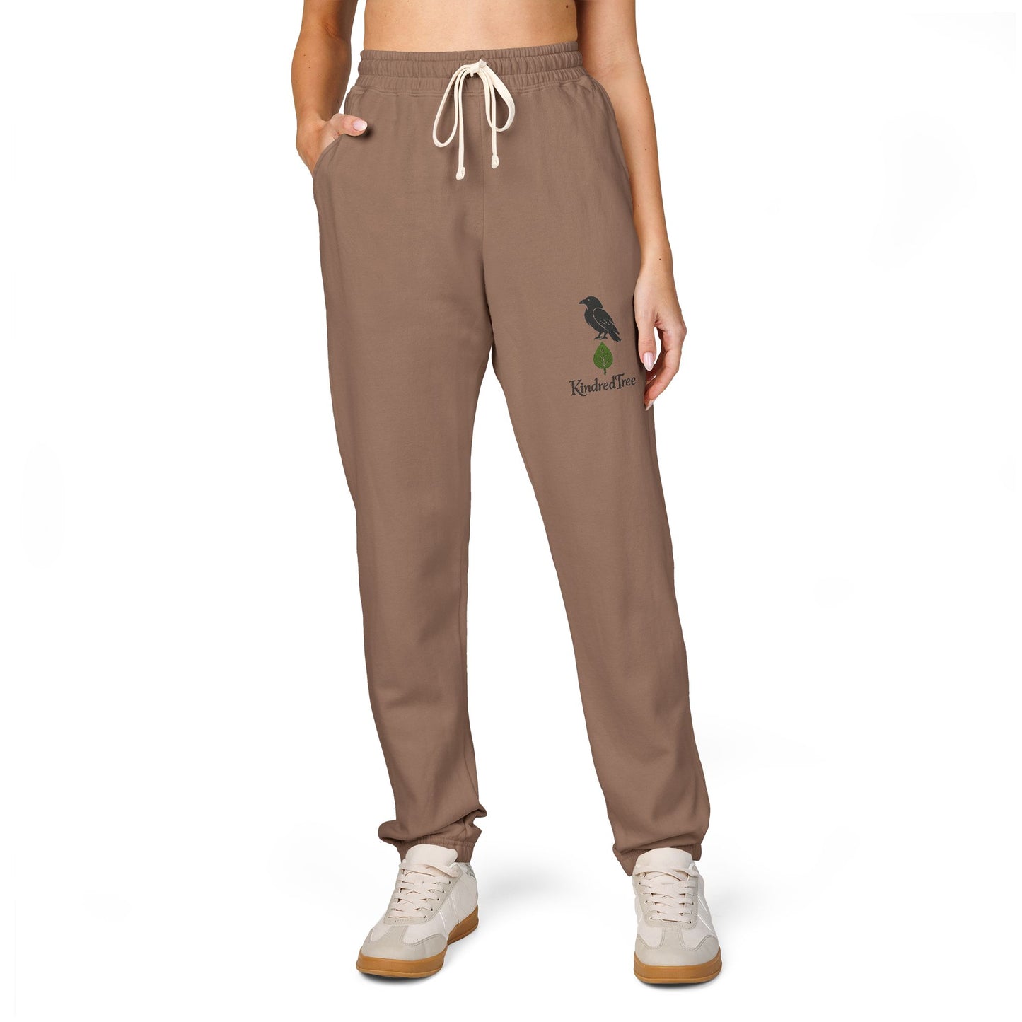 KindredTree Raven Leaf- Unisex Fleece Sweatpants