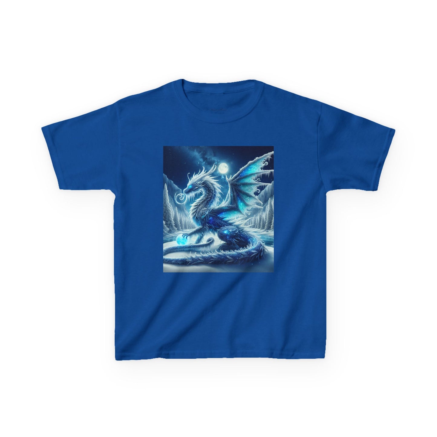 Kids Tee - Shimmer Blue Dragon