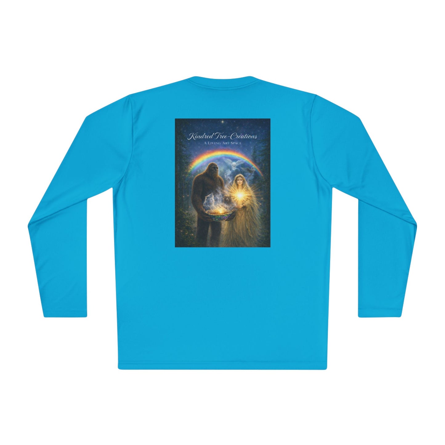 Guardian of the Rainbow Veil- Unisex Lightweight Long Sleeve Tee