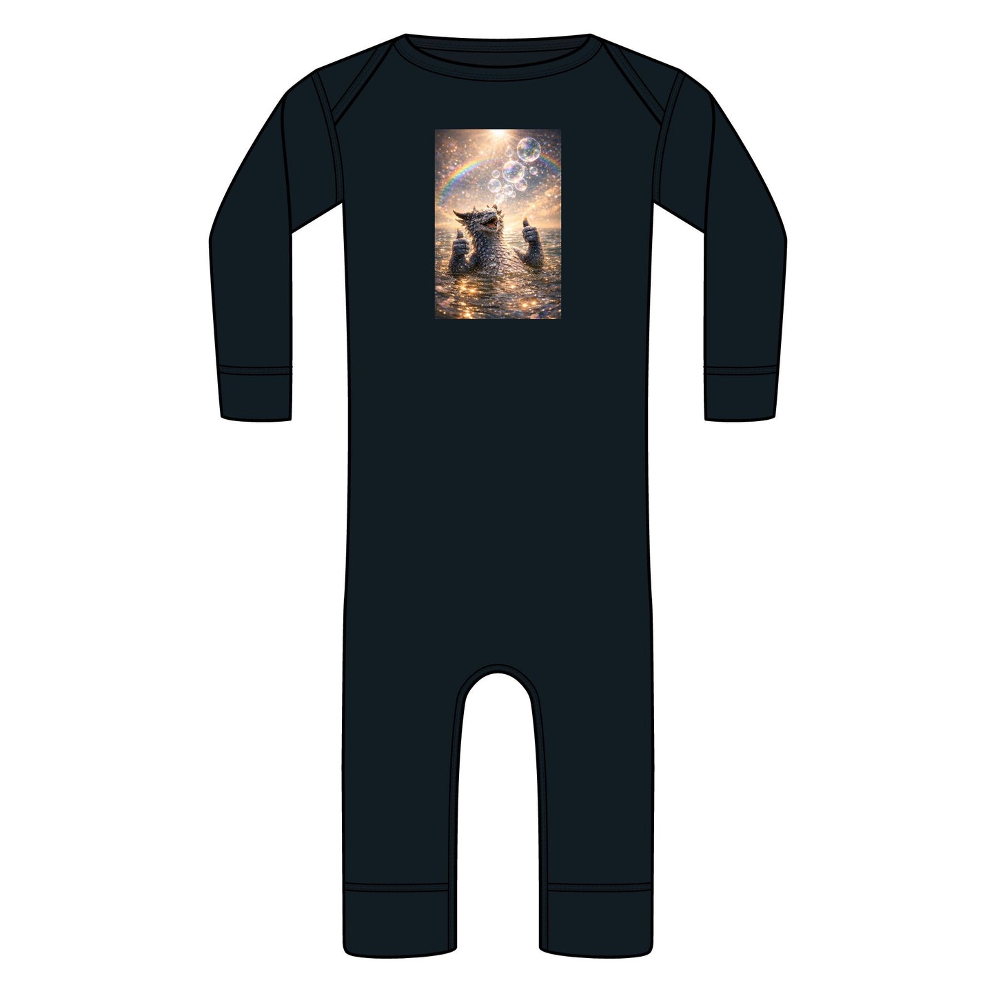 Dreamy Dragon Infant Bodysuit — Waterplay Bubbles & Thumbs Up