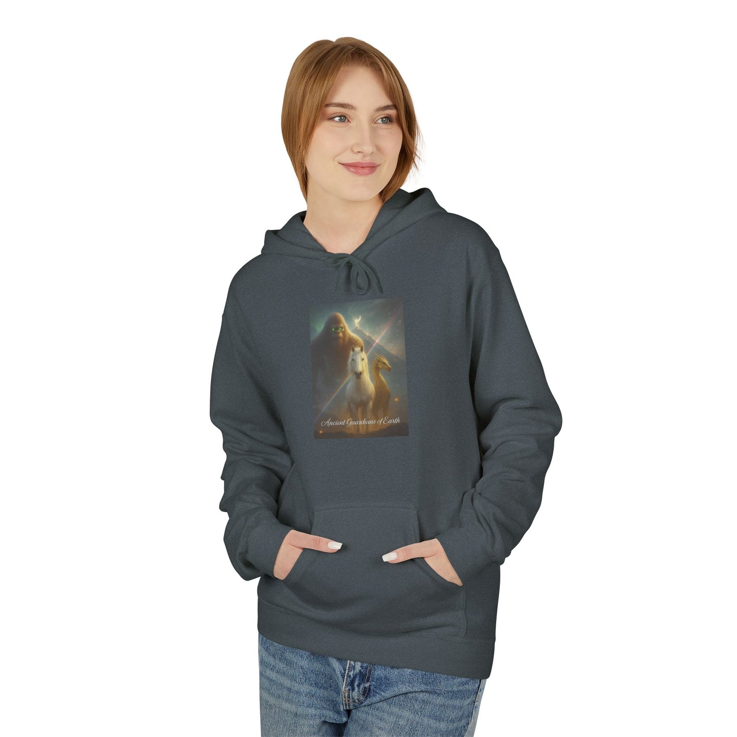 Cosmic Portal Hoodie — "Searching for Earth’s Story" Astral Landscape Pullover