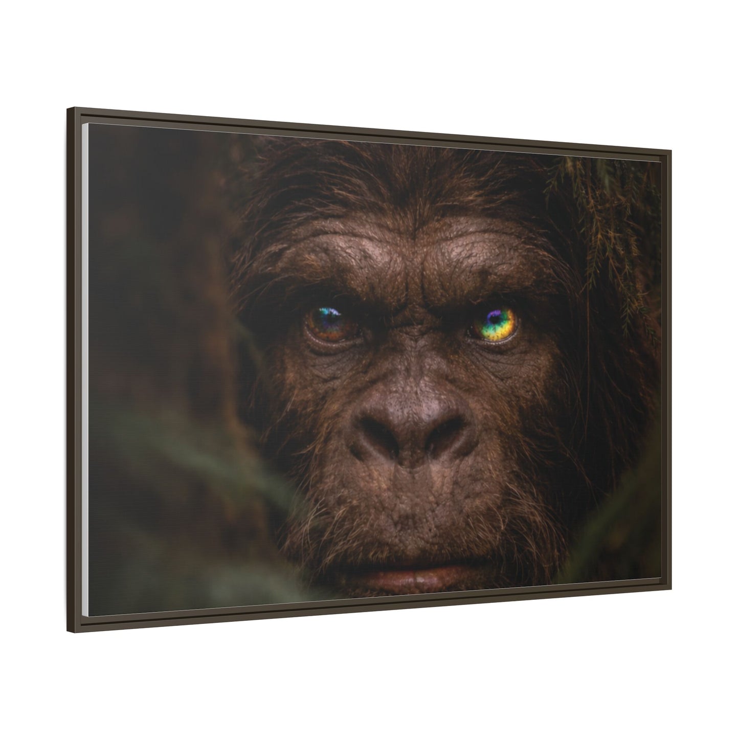 Their Eyes of the Living Rainbow- The Sasquatch People  Portrait Wall Art