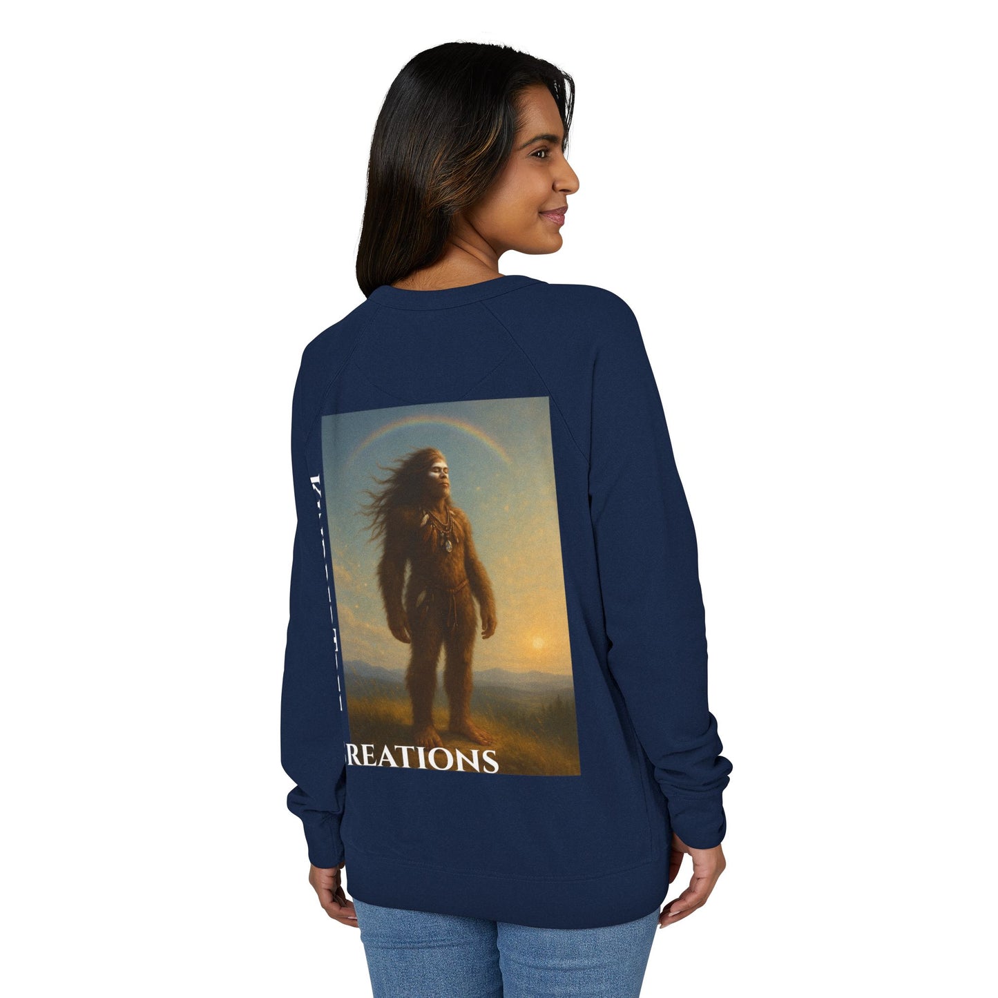 Sweatshirt - Rainbow Warrior Dream Sasquatch Horse Native Women Rainbow