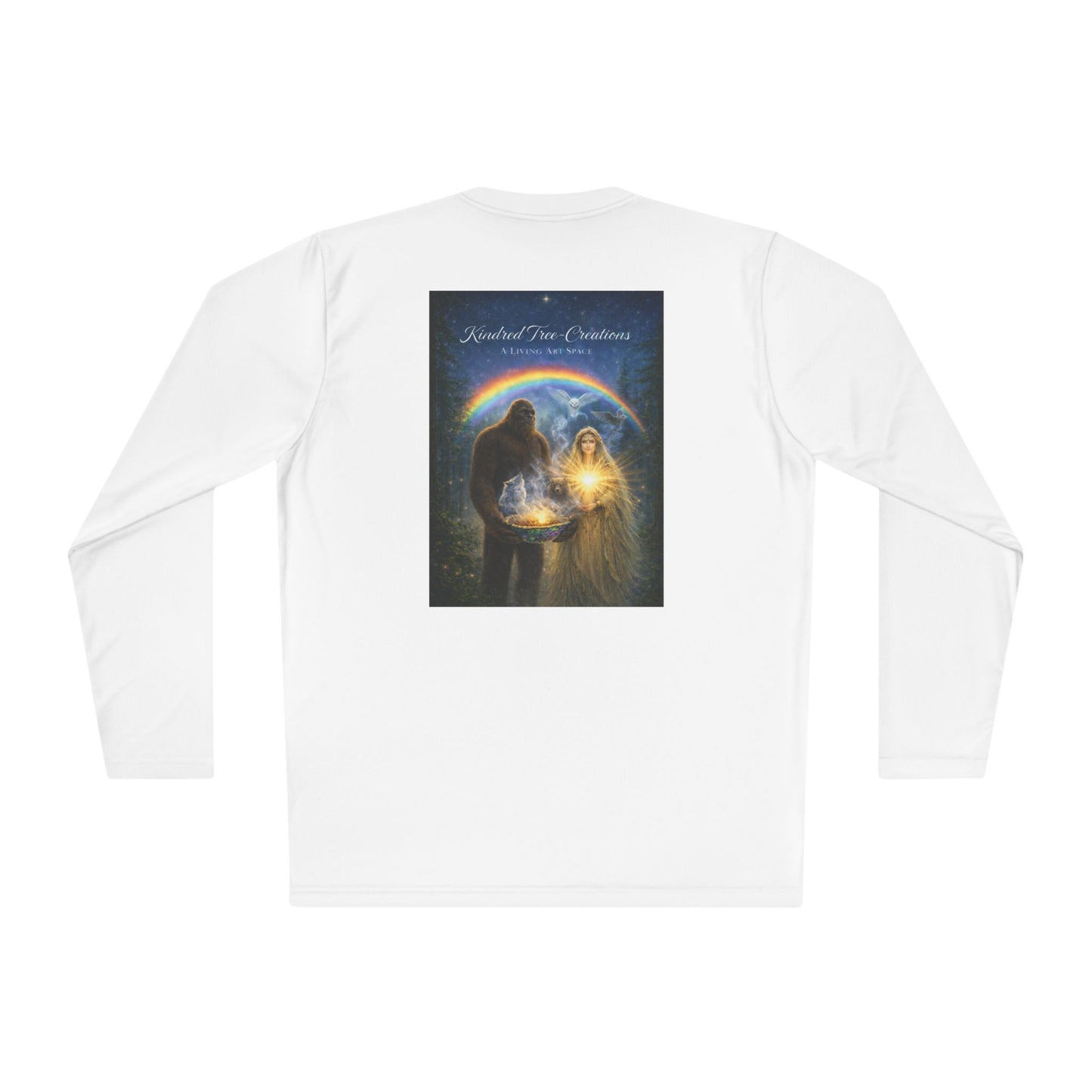 Guardian of the Rainbow Veil- Unisex Lightweight Long Sleeve Tee