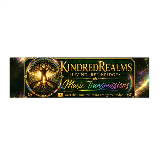 Bumper Sticker — KindredRealms LivingTree-Bridge Music Transmissions Logo