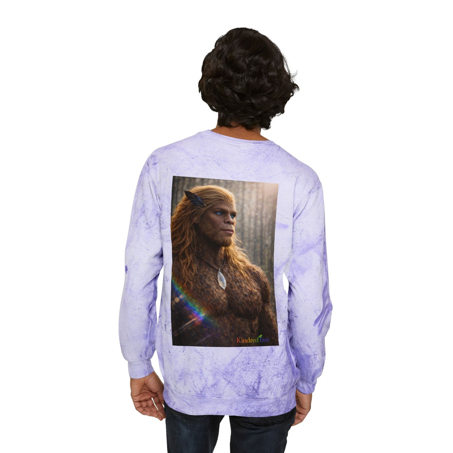 Eyes of the Living Rainbow — Sasquatch Prince Crewneck Sweatshirt