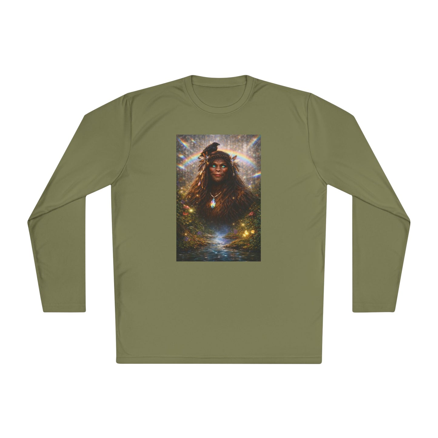 Guardian of the Rainbow Veil- Unisex Lightweight Long Sleeve Tee