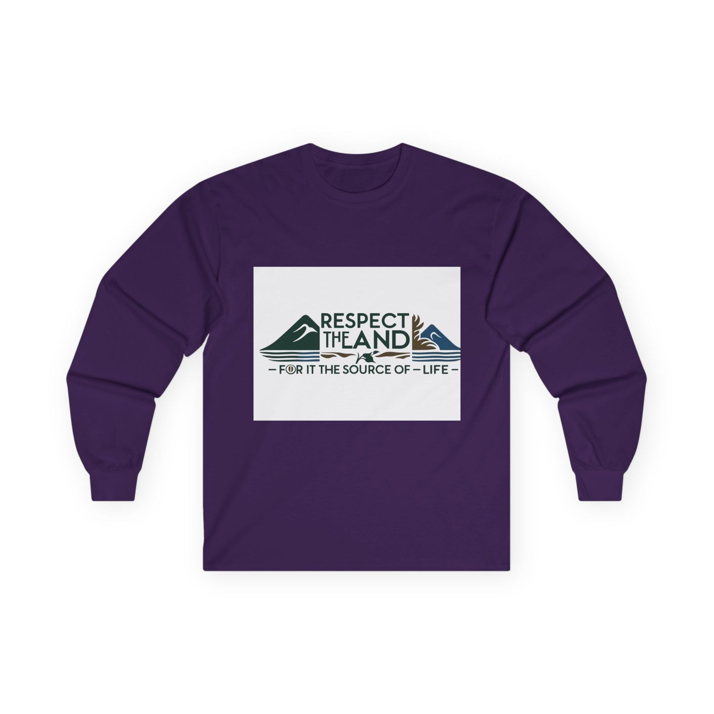 Long Sleeve Tee - Respect the Land Design