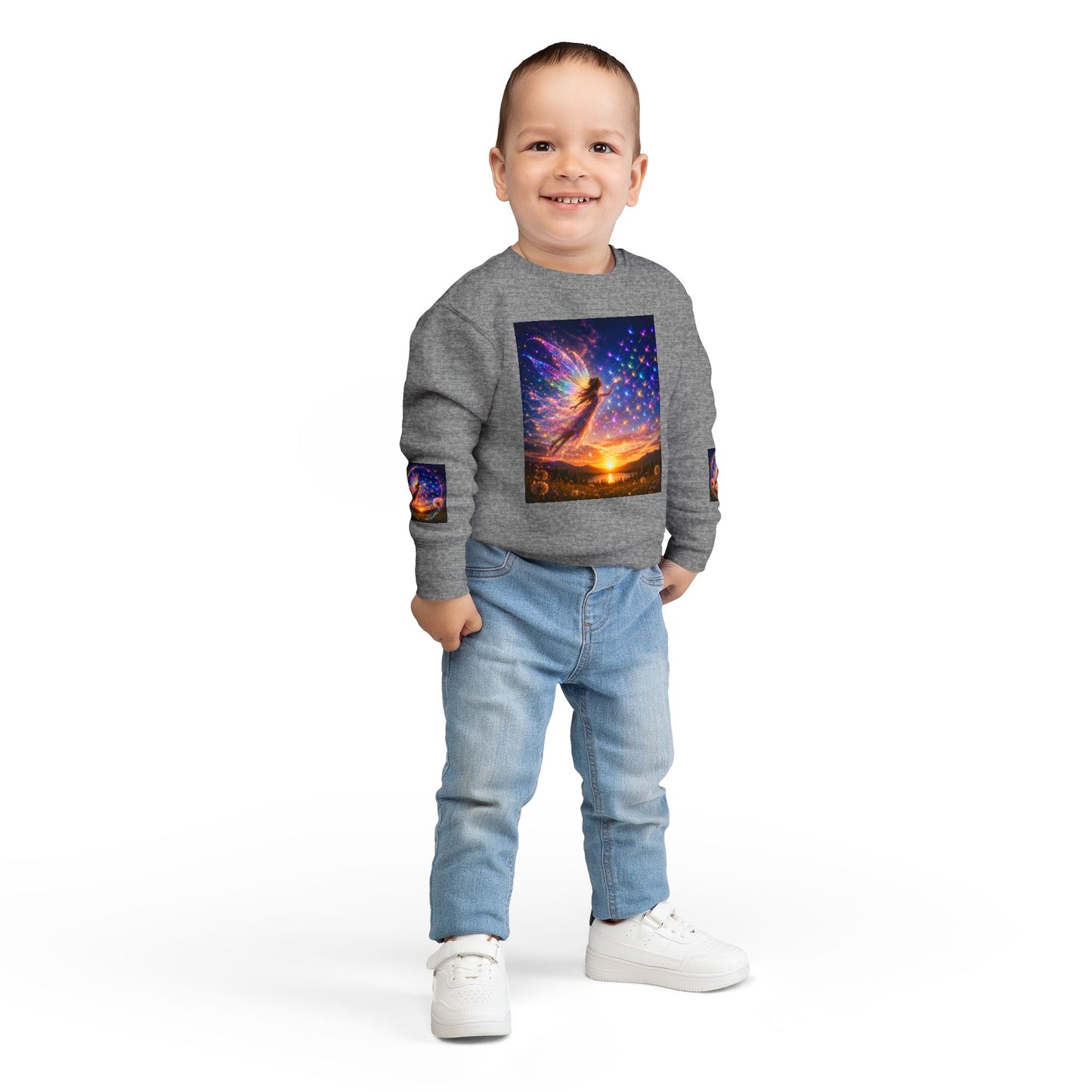 The Seed Keeper Fairy Guardian of Dreams Carried on the Wind- Crewneck for Kids