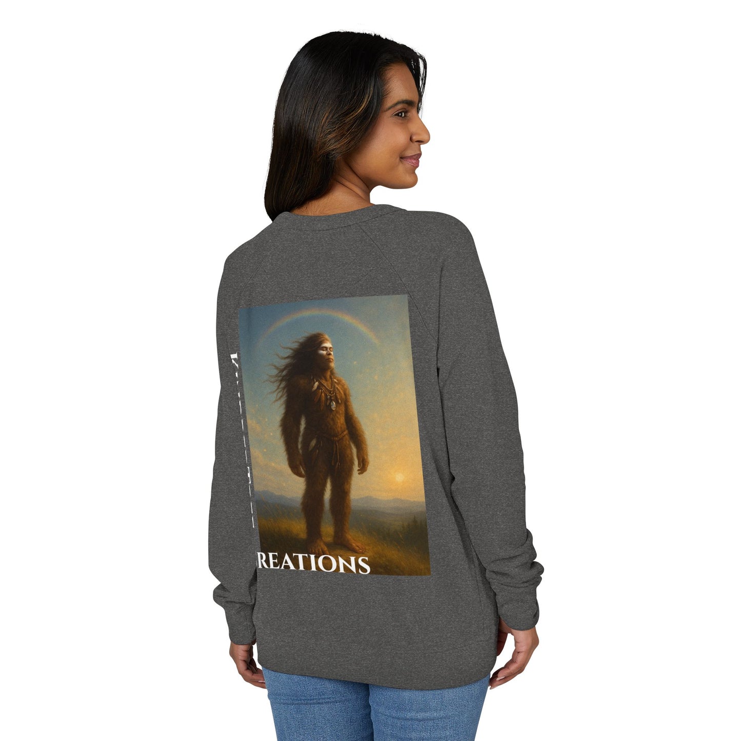 Sweatshirt - Rainbow Warrior Dream Sasquatch Horse Native Women Rainbow